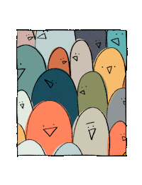 clementinesunshine bird help birds dot dot dot Sticker