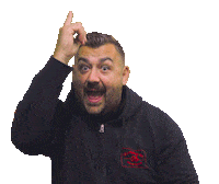 Happy Go Up Sticker by Radomir Gwardynski