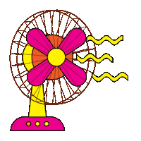dagoncollective hot fan swing panas Sticker