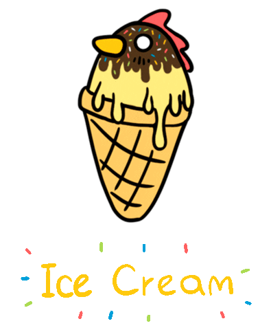 summer chocolate Sticker by Blue wolf