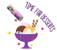 Emborg delicious icecream desserts whippedcream Sticker