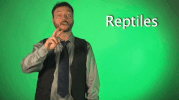 sign language reptiles GIF by Sign with Robert