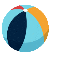iwonderstudio beach beachball playball colorfulball Sticker