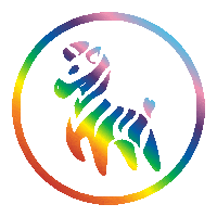 Rainbow Love Sticker by Proud Zebra