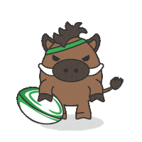 meyPich angry kawaii mad rugby Sticker