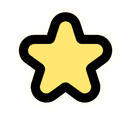 Sticker Star Sticker by doozycrew
