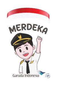 Pilot Merdeka Sticker by GarudaIndonesia
