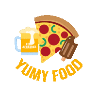 kempkeramika food beer restaurant camping Sticker