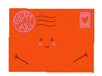 Happy Post Sticker