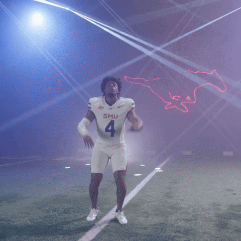 College Football Celebration GIF by SMU Football