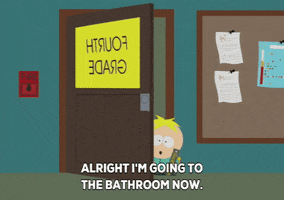 butters stotch door GIF by South Park 