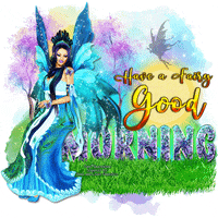 Anaterium good morning purple fantasy garden GIF