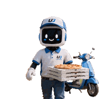 Hungry Pizza Sticker by UJFM