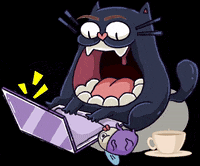 Dwarf-Factory cat coffee cats chill GIF