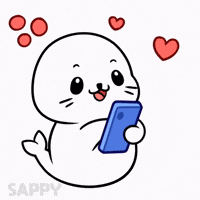 I Love You Hearts GIF by Sappy Seals