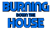 Burning Down The House Free Palestine Sticker by OpticalArtInc.