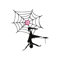 Boo Spider Sticker by Oh my Pole