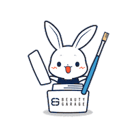 Rabbit Nails Sticker by BEAUTY GARAGE