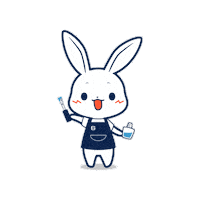 Rabbit Bg Sticker by BEAUTY GARAGE