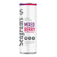 SeagramsHardSeltzer drink cheers cocktail berry Sticker