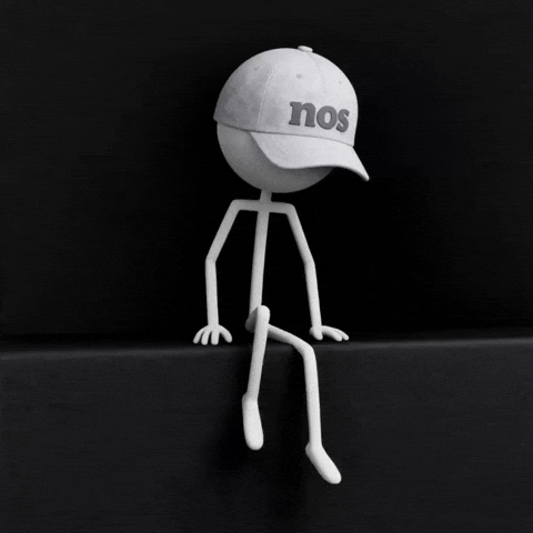 Nervous Little Man GIF by NOS-Studio