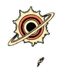 curvesign space alone planet astronaut Sticker