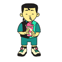 90s kid refreshing Sticker by Eric Foster