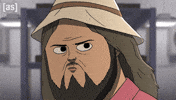 Look Looking Around GIF by Adult Swim