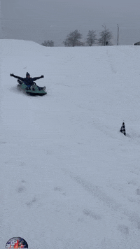 Snow Sledding GIF by Tailgating Challenge