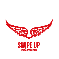 swipe wings Sticker by zadigetvoltaire