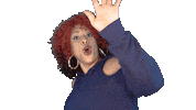 ComedianHollyLogan coffee woman mad comic Sticker