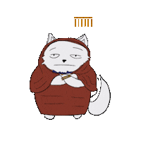 Cat Gold Sticker