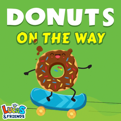 Donut GIF by Lucas and Friends by RV AppStudios