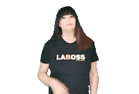 Hair Flip Sticker by La Boss