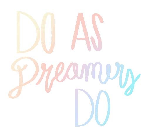painteddreamsco rainbow aesthetic lettering dream Sticker