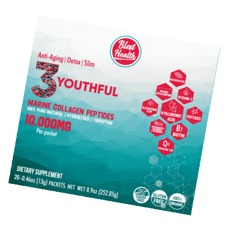 blesthealth giphyupload protein collagen proteina Sticker