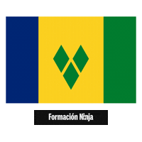 Saint Vincent And The Grenadines Flag Sticker by Formación Ninja
