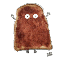 Breakfast Toast Sticker by YogaPlus, Inc.