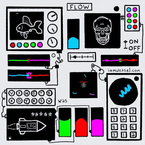 Chill Distract GIF by Stoner Stick People