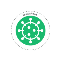 Mask Virus Sticker by ACCA software