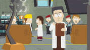 scientist concentrating GIF by South Park 