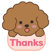 Thanks Puppy Sticker