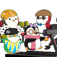 Workout Working Out Sticker by Pudgy Penguins