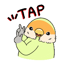 M-Family tap ここ lovebird 押す Sticker