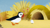 #puffin #rock #puffinrock #father #son #playtime #baba #papa GIF by Puffin Rock