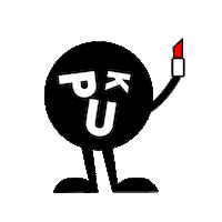 Lipstick Pukie Sticker by Philipp und Keuntje