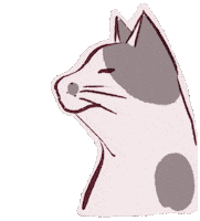 猫 Agree Sticker by 河童堂