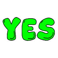 Yas Yes Sticker by herbertonic