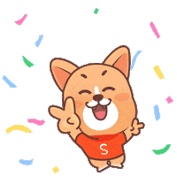 Happy Dog Sticker by ShopeeTH