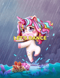 Dance Dancing In The Rain GIF by My Girly Unicorn